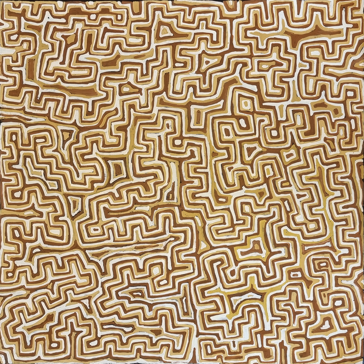 Lukarrara Jukurrpa (Desert Fringe-rush Seed Dreaming)