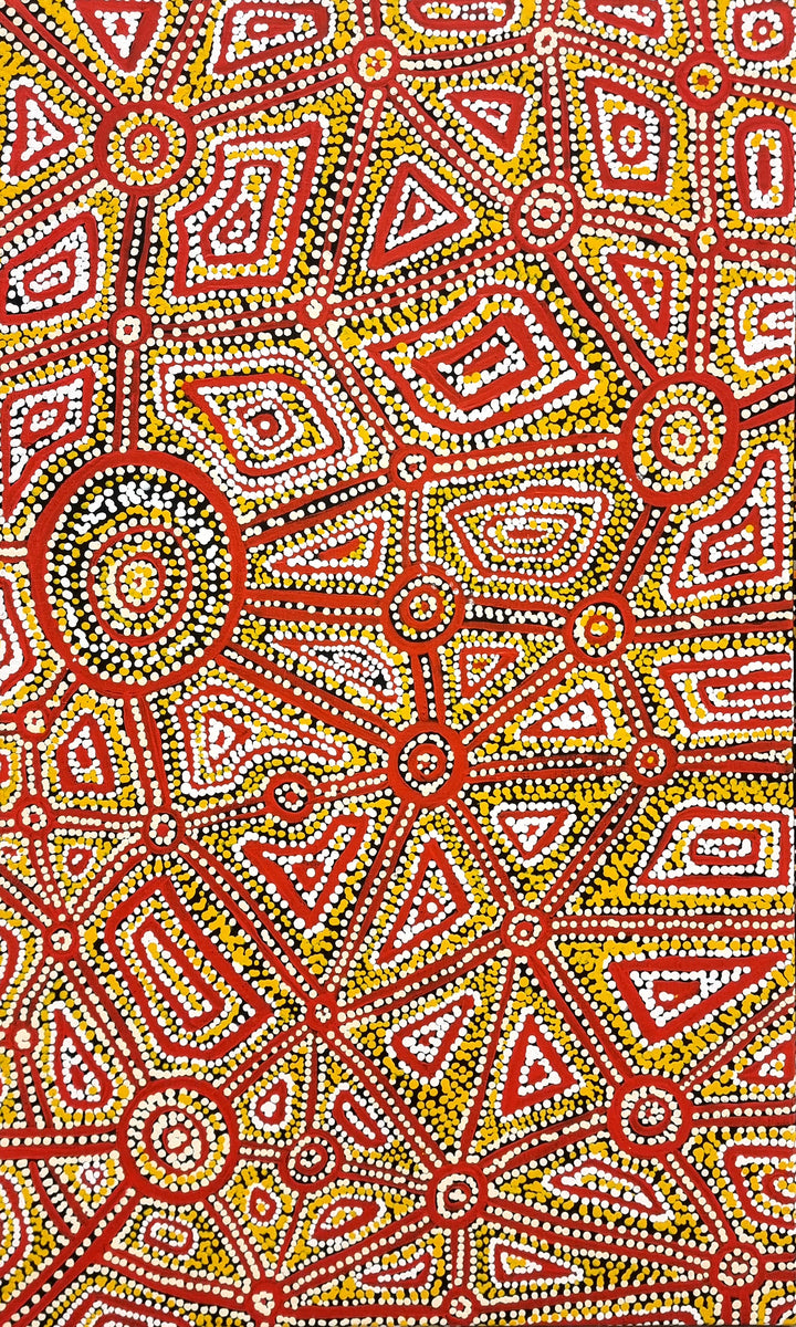 Lukarrara Jukurrpa (Desert Fringe-rush Seed Dreaming)