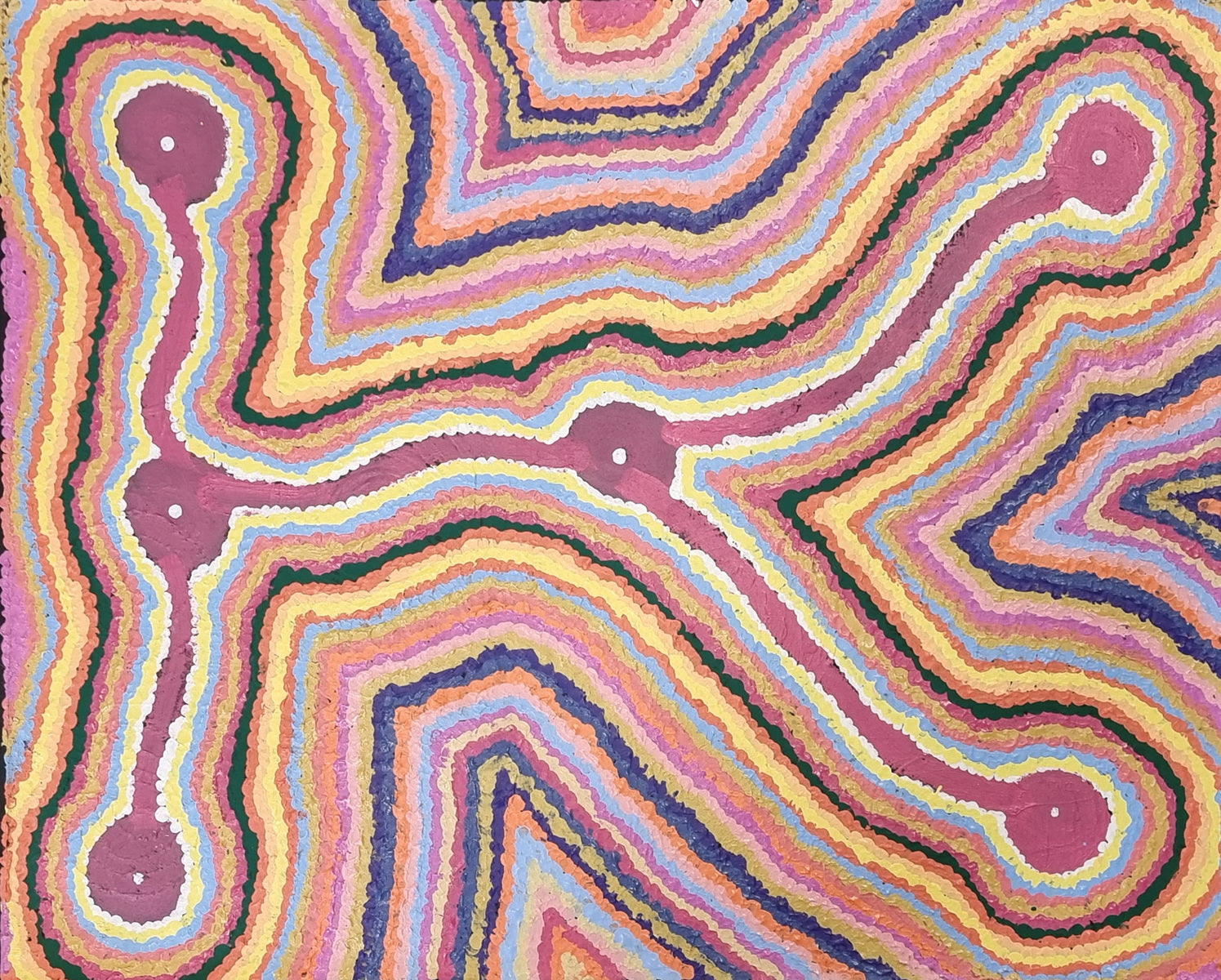 Lukarrara Jukurrpa (Desert Fringe-rush Seed Dreaming)